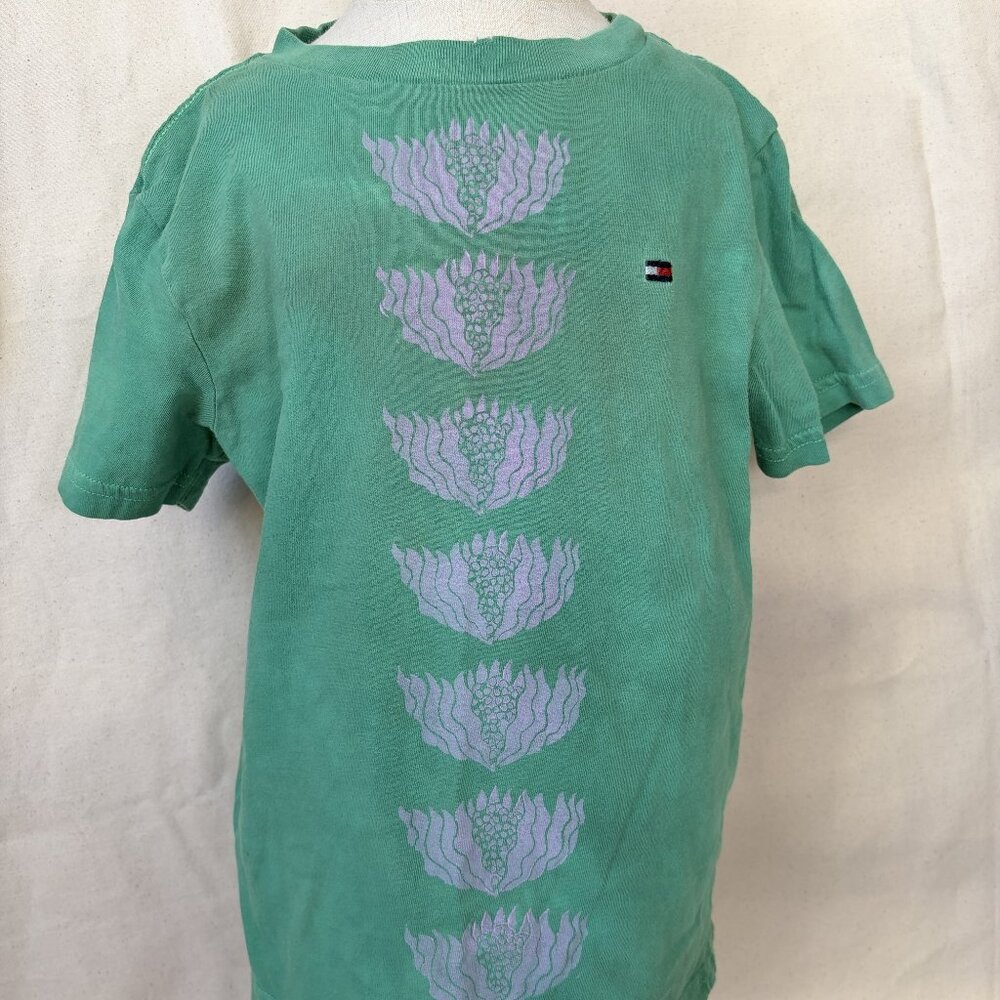 5T Flower Block Printed Tommy Hilfiger Toddler Tee